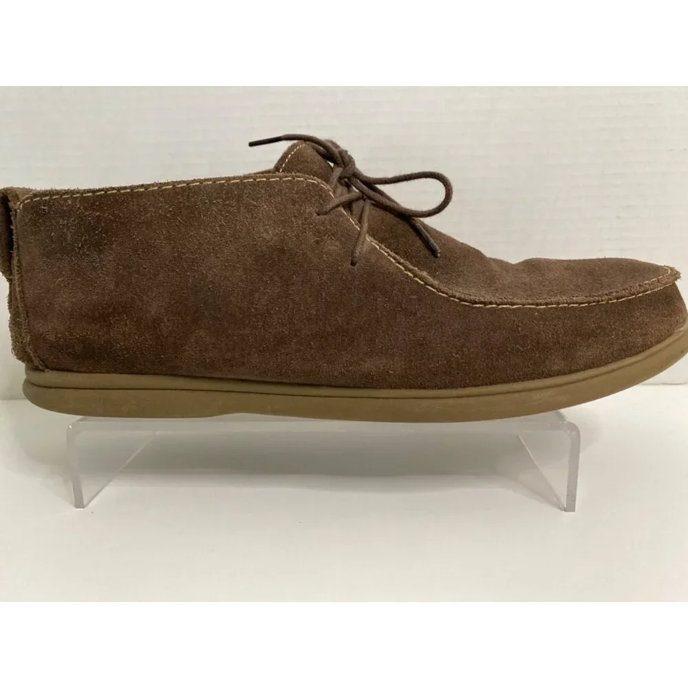 Johnnie-O Men's 11M Malibu Chukka Ankle Boots‎ Brown Suede Leather Lace Up Shoes